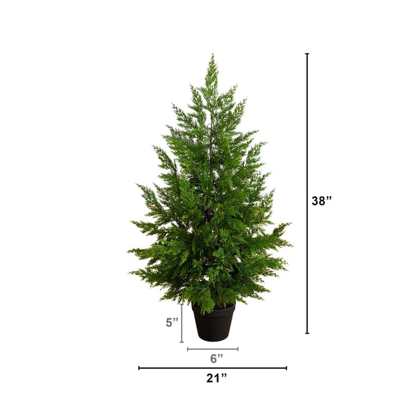 38” Artificial Real Touch Cypress Christmas Tree