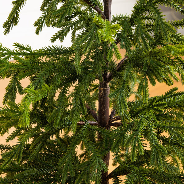 38” Artificial Real Touch "Natural Look" Norfolk Island Pine in Tin Planter