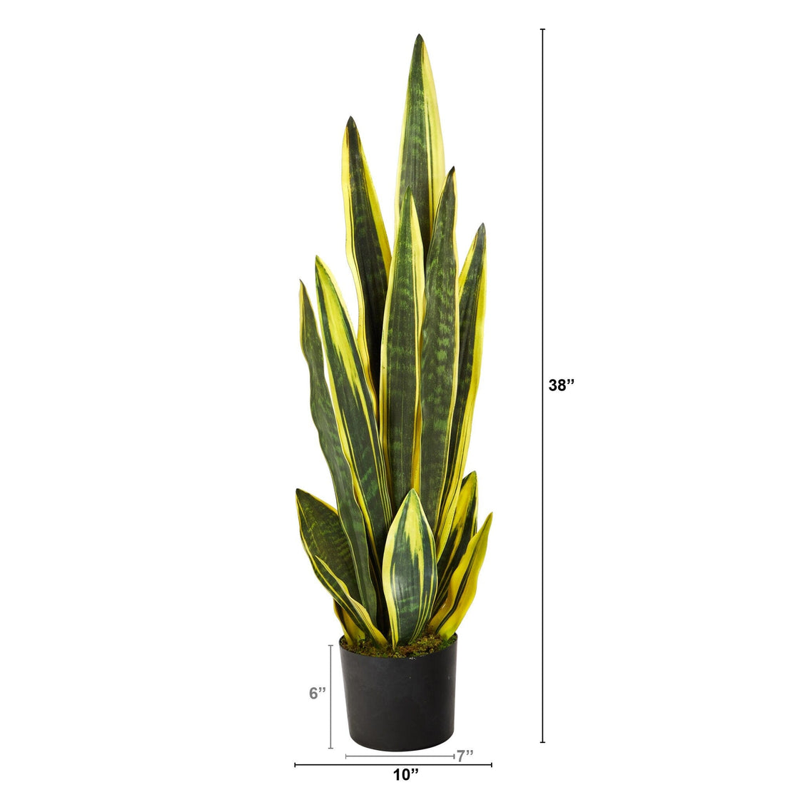 tall faux snake plant 38” Sansevieria Artificial Plant – Nearly Natural