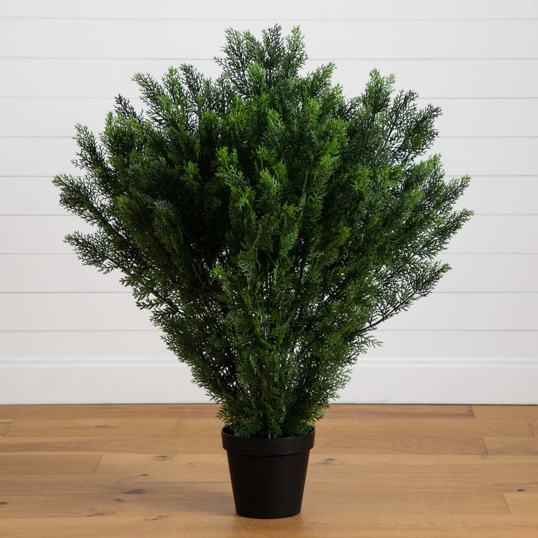 bushy outdoor pot plants 4' Artificial Cedar Bush UV Resistant (Indoor/Outdoor)