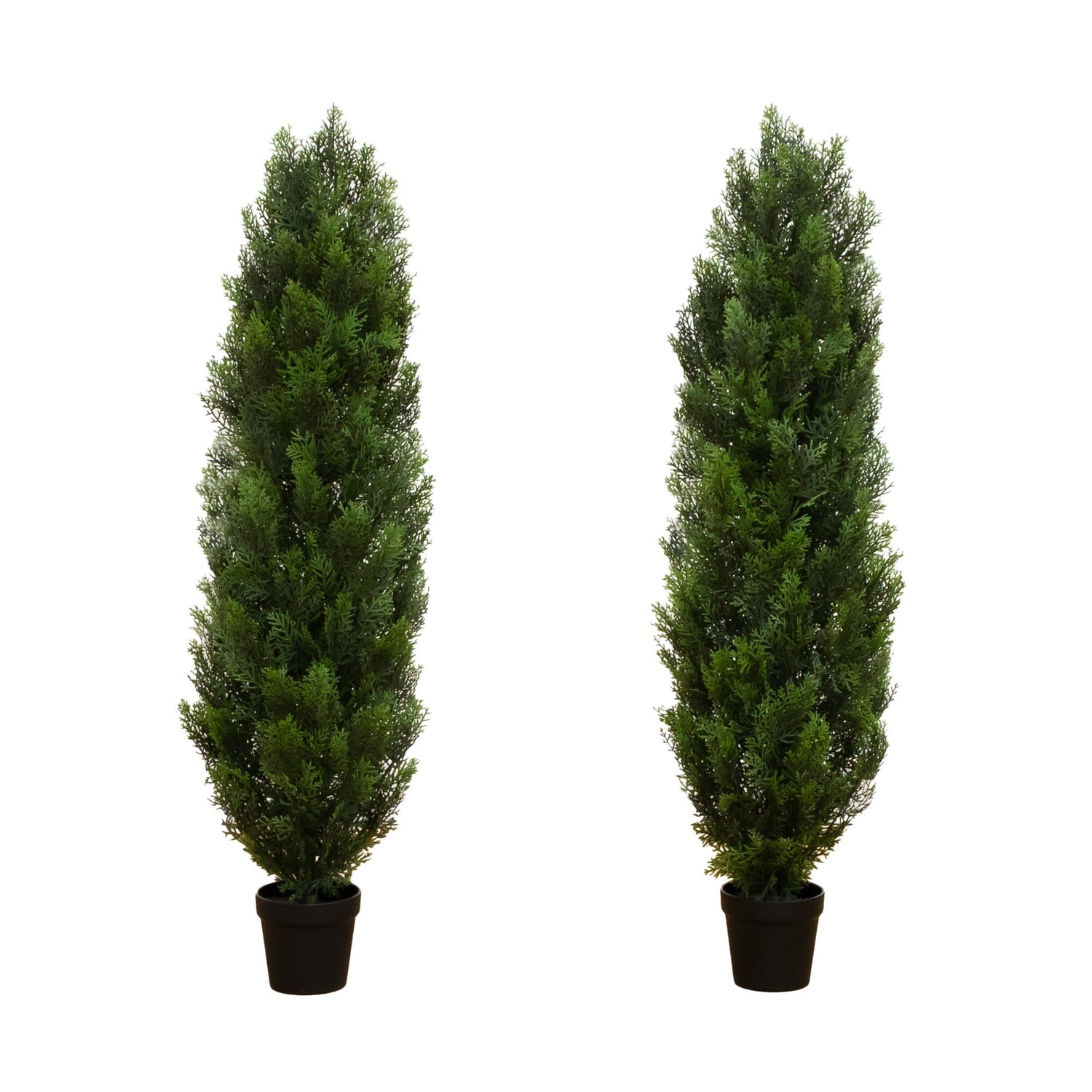 4’ Artificial Cedar Tree UV Resistant (Indoor/Outdoor) - Set of 2