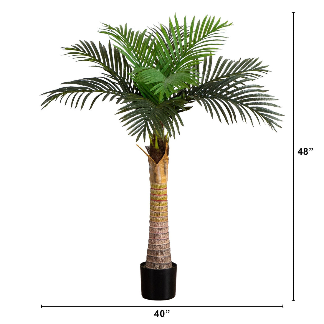 brazilian palm plant 4' Artificial Coconut Palm Tree