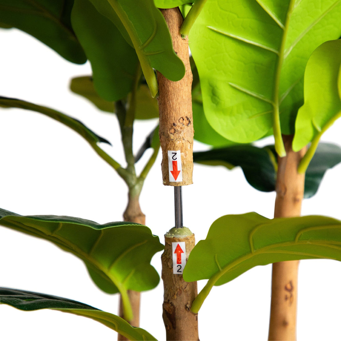 ikea fake fiddle leaf fig 4' Artificial Fiddle Leaf Tree in Decorative White Planter