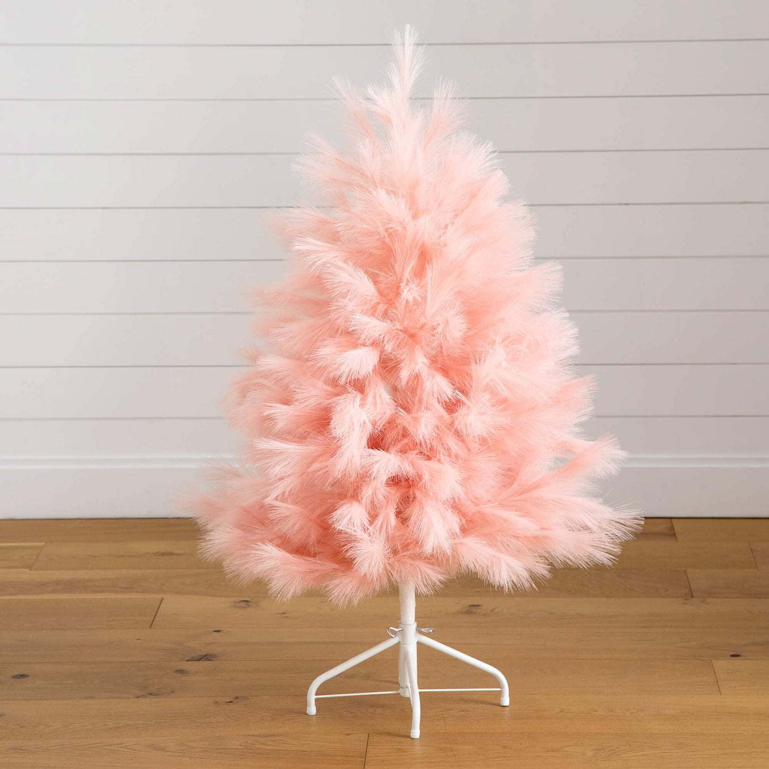 4' Artificial Pink Pampas Grass Christmas Tree