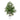 4' Artificial Real Touch Christmas Pine with Pinecones in White Decorative Planter
