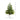 4' Artificial Real Touch Fir Christmas Tree in White Decorative Planter