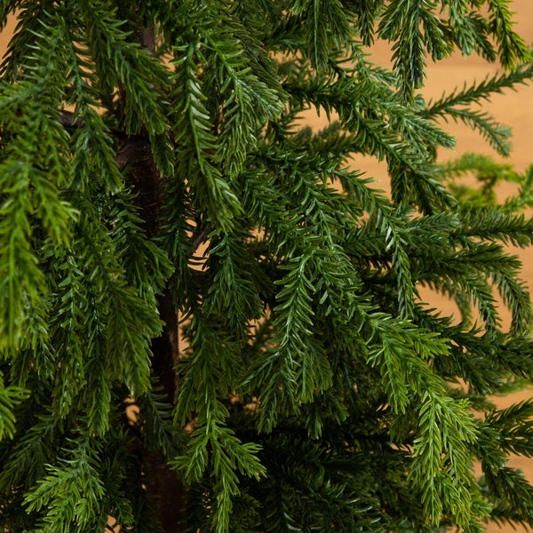 4' Artificial Real Touch "Natural Look" Norfolk Island Pine in Tin Planter
