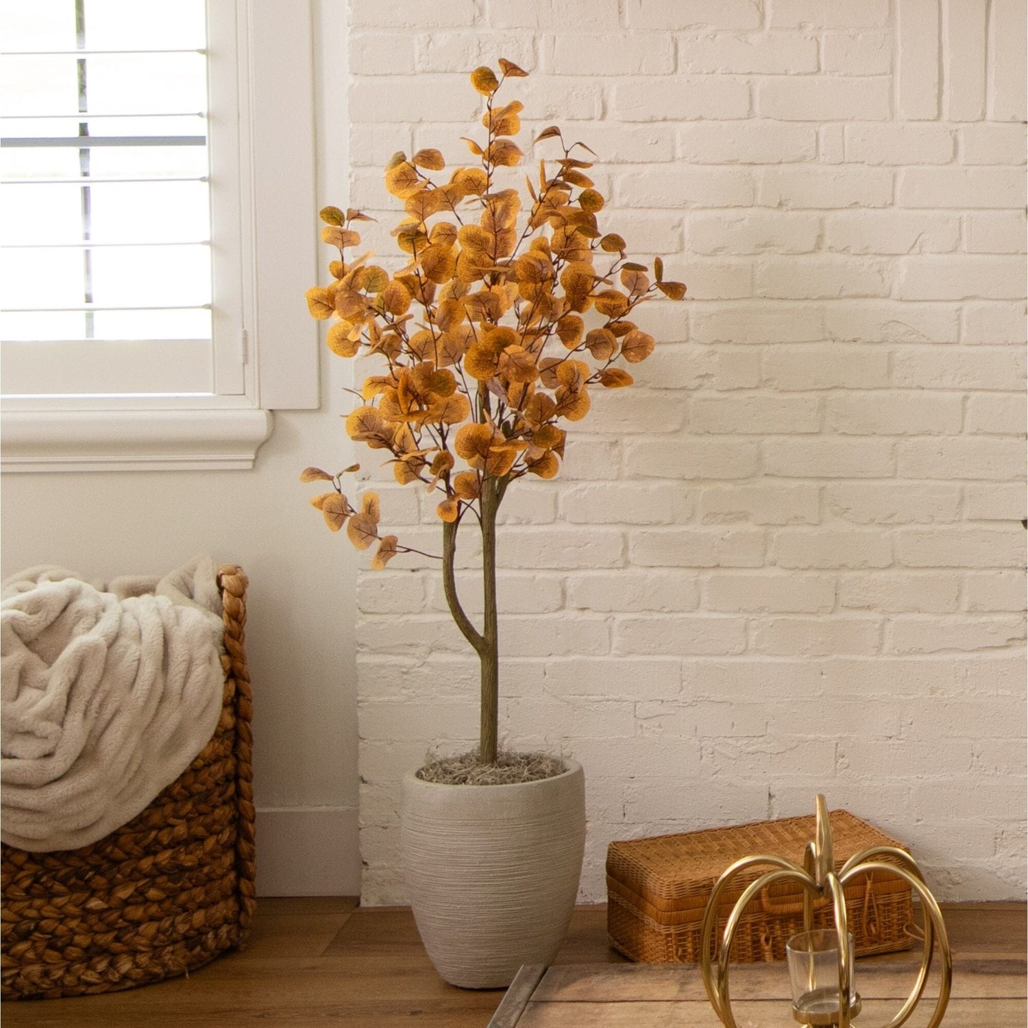 4’ Autumn Eucalyptus Artificial Tree