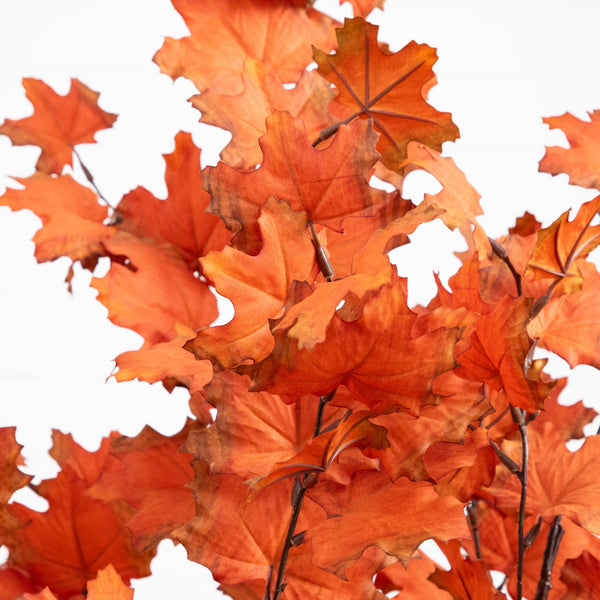 4' Autumn Rustic Maple Artificial Fall Tree | Nearly Natural