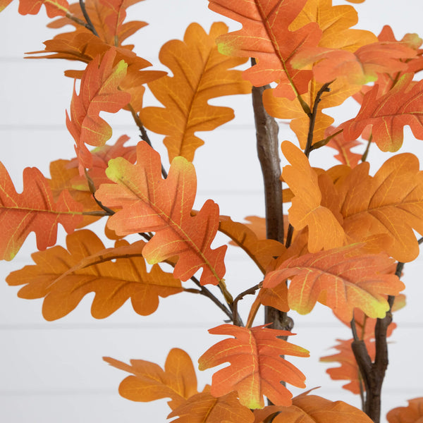 4' Artificial Autumn Oak Tree