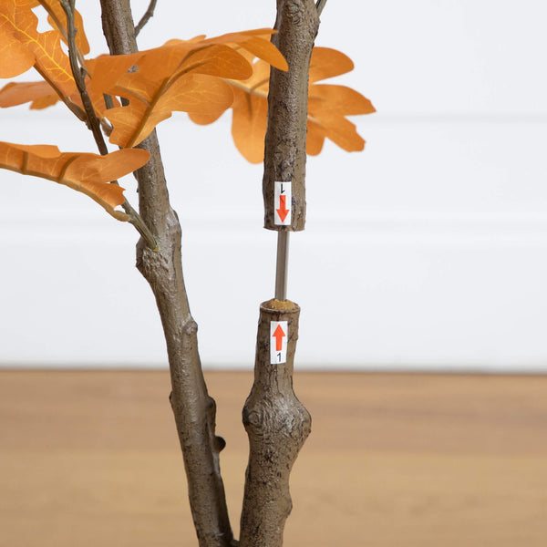 4' Artificial Autumn Oak Tree