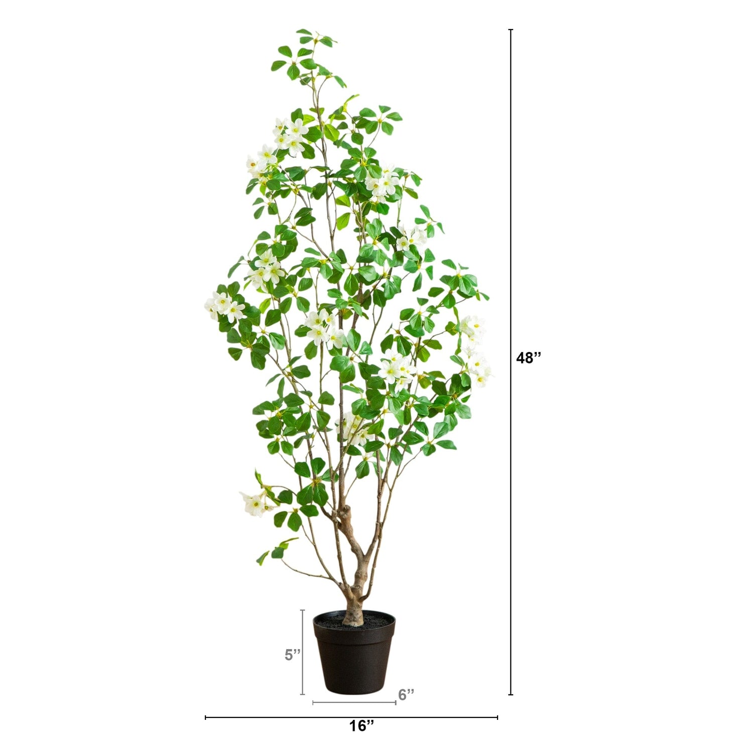 4' Artificial Dogwood Tree