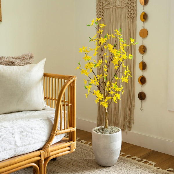 4' Artificial Forsythia Tree