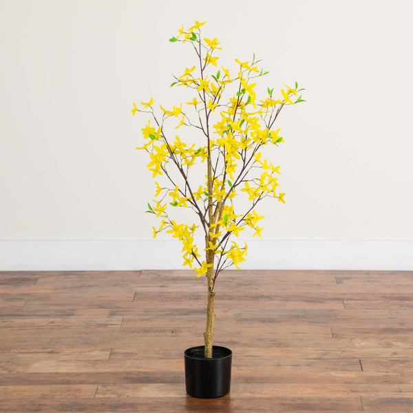 4' Artificial Forsythia Tree