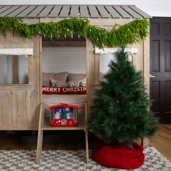 4' Artificial Green Pampas Grass Christmas Tree