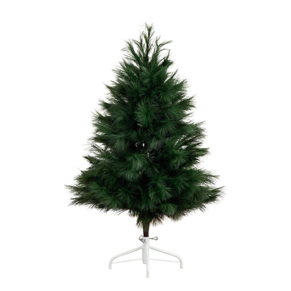 4' Artificial Green Pampas Grass Christmas Tree