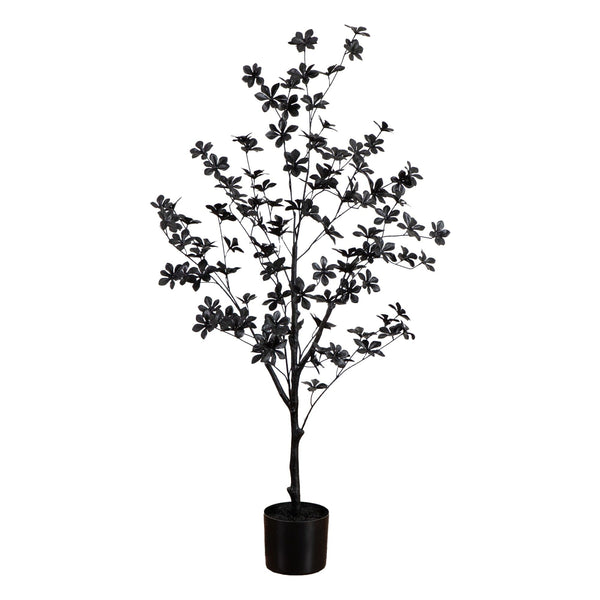 4' Artificial Halloween Black Enkianthus Tree