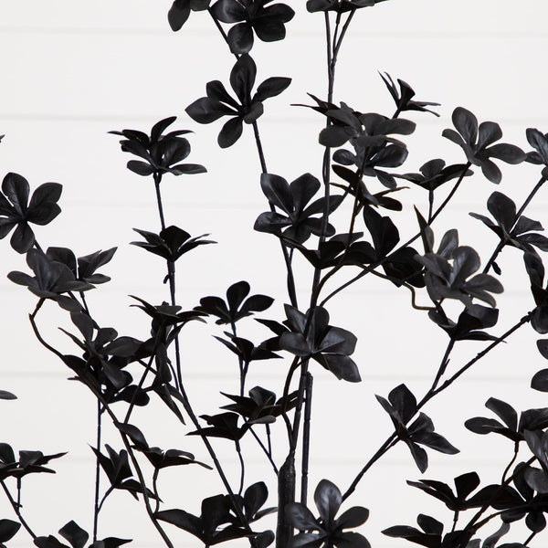 4' Artificial Halloween Black Enkianthus Tree