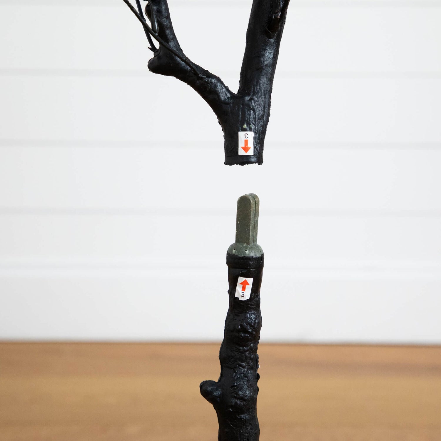 4' Artificial Halloween Black Eucalyptus Tree