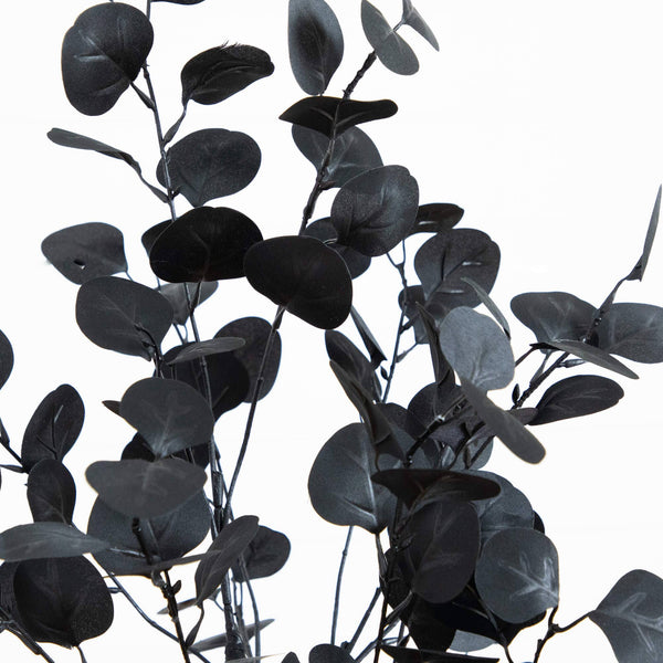 4' Artificial Halloween Black Eucalyptus Tree