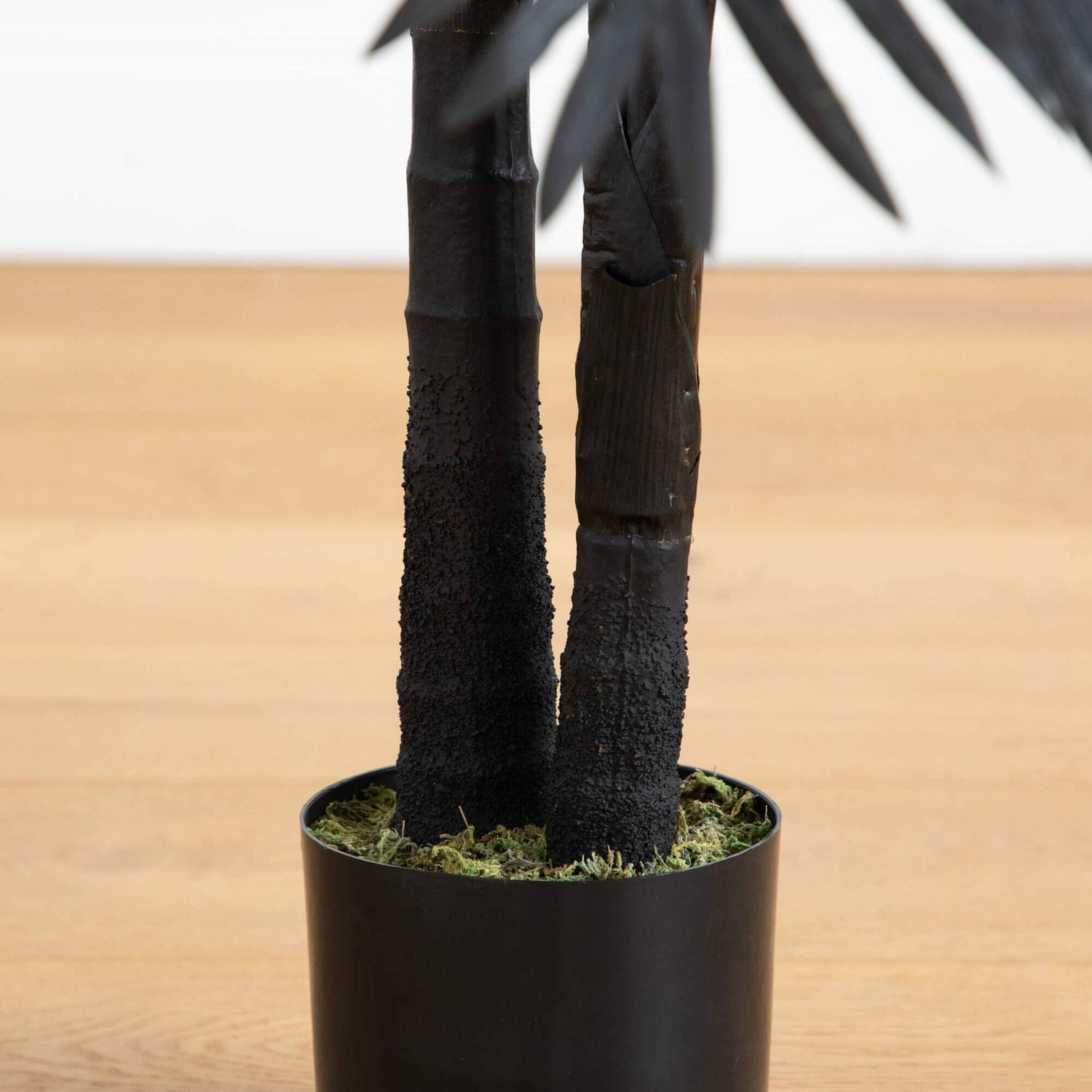 4' Artificial Halloween Black Golden Cane Tree