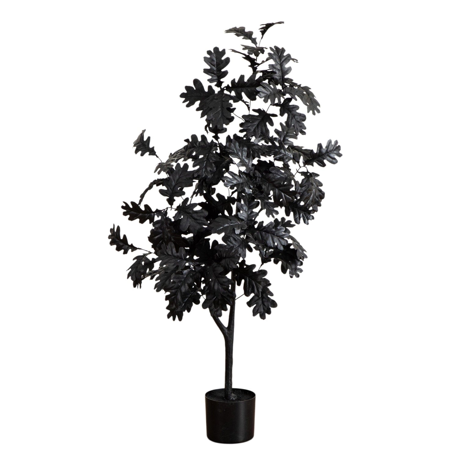 4' Artificial Halloween Black Oak Tree