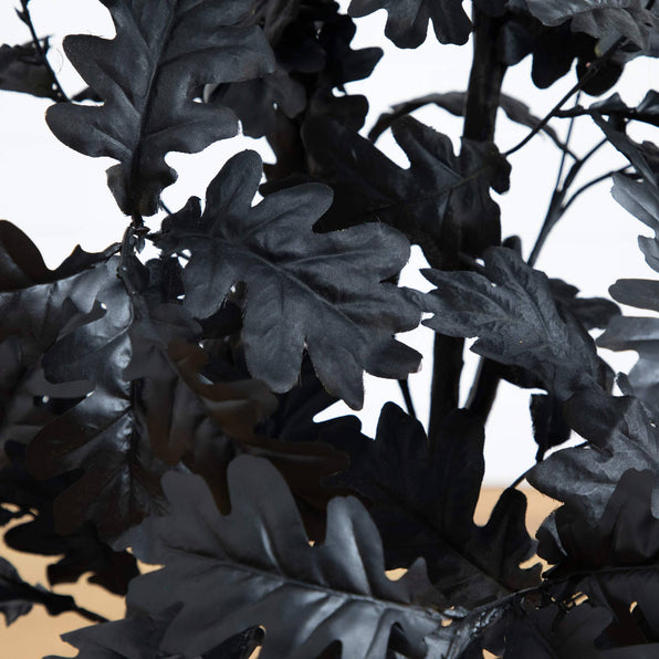 4' Artificial Halloween Black Oak Tree