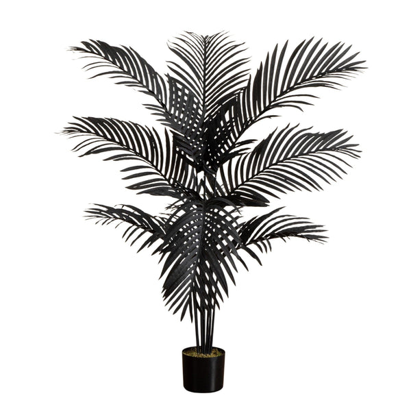 4' Artificial Halloween Black Paradise Palm Tree