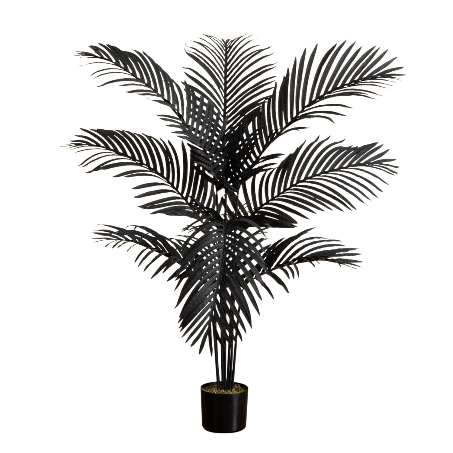 4' Artificial Halloween Black Paradise Palm Tree