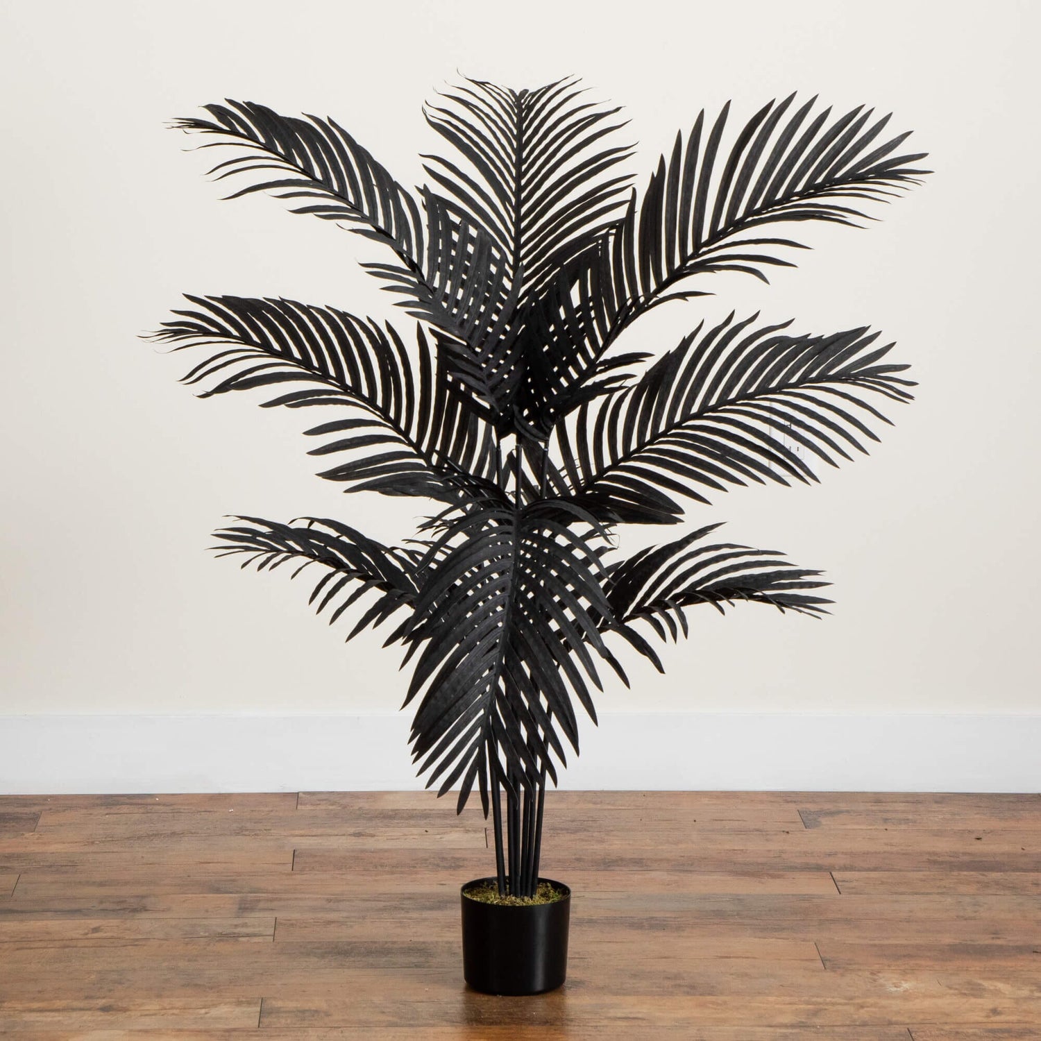4' Artificial Halloween Black Paradise Palm Tree