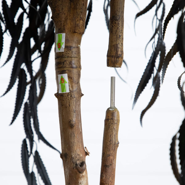 4' Artificial Halloween Black Willow Tree