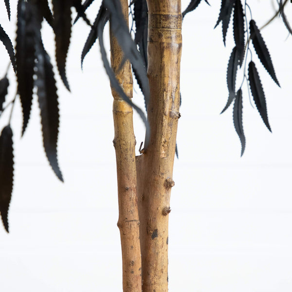 4' Artificial Halloween Black Willow Tree