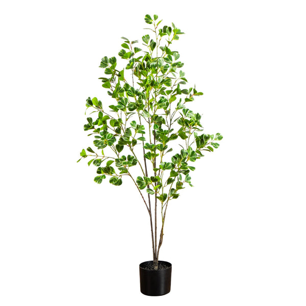 4' Artificial Heart Shaped Ficus Leaf Tree
