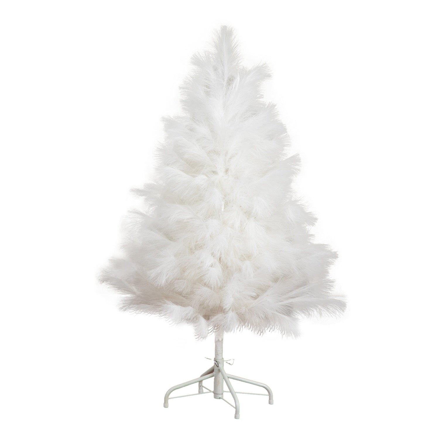 4' Artificial White Pampas Grass Christmas Tree