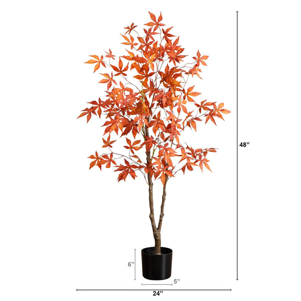 4' Autumn Japanese Maple Artificial Fall Tree