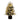 4' Pre-Lit Artificial Flocked Christmas Tree with 100 Warm White LED Lights in Decorative Trunk Planter