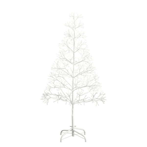 4' Pre-Lit Artificial White  Starburst Tree with 800 Fairy Warm White LED Lights