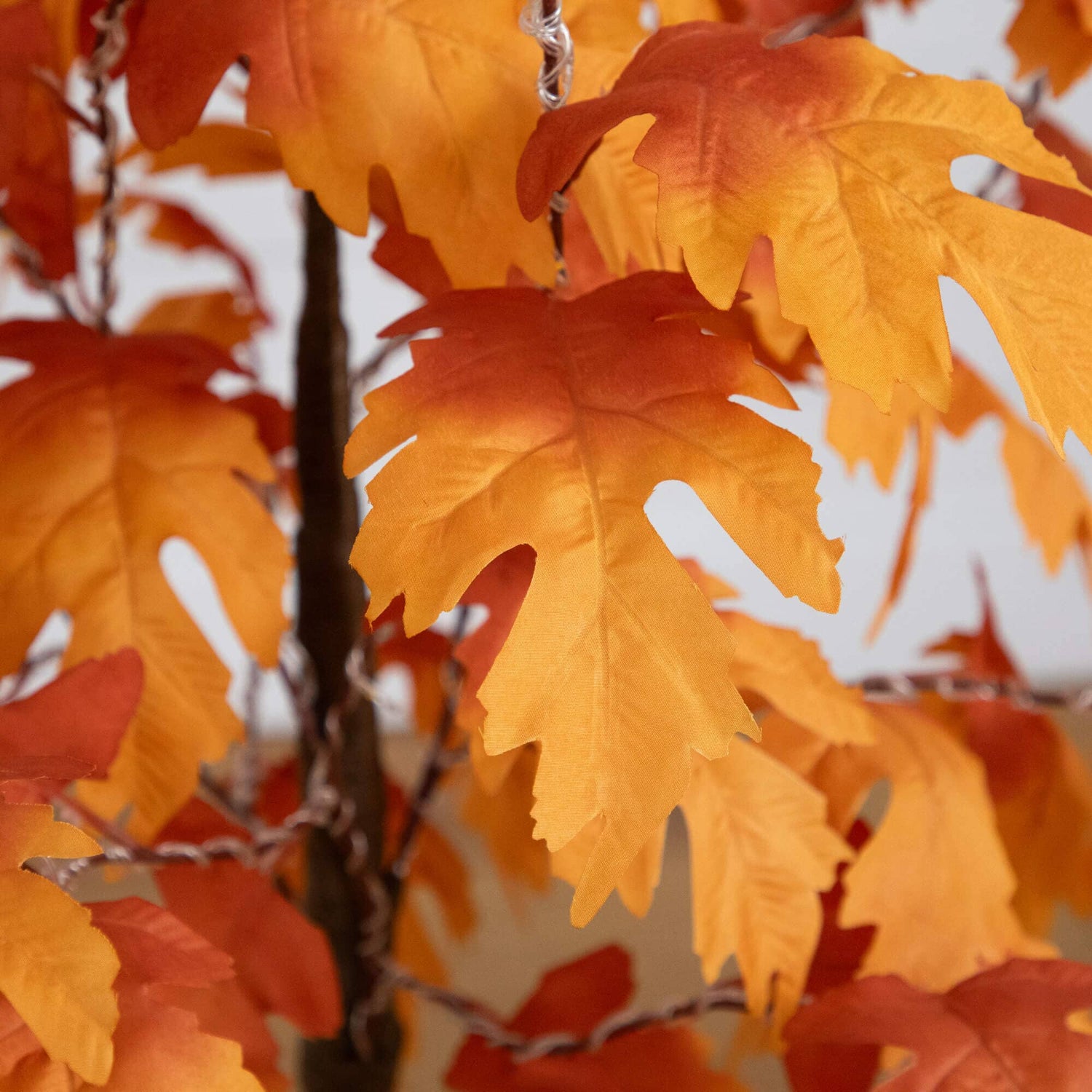 4' Pre-Lit Autumn Maple Artificial Fall Tree with 180 Warm White LED Lights