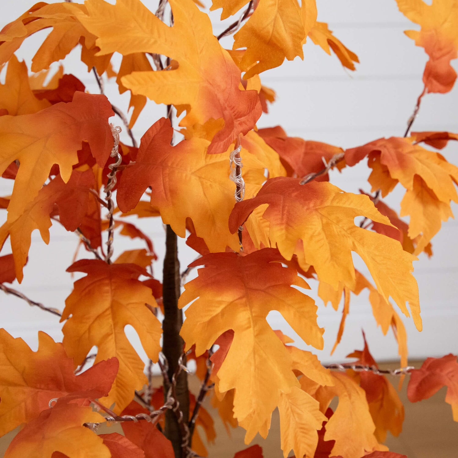 4' Pre-Lit Autumn Maple Artificial Fall Tree with 180 Warm White LED Lights