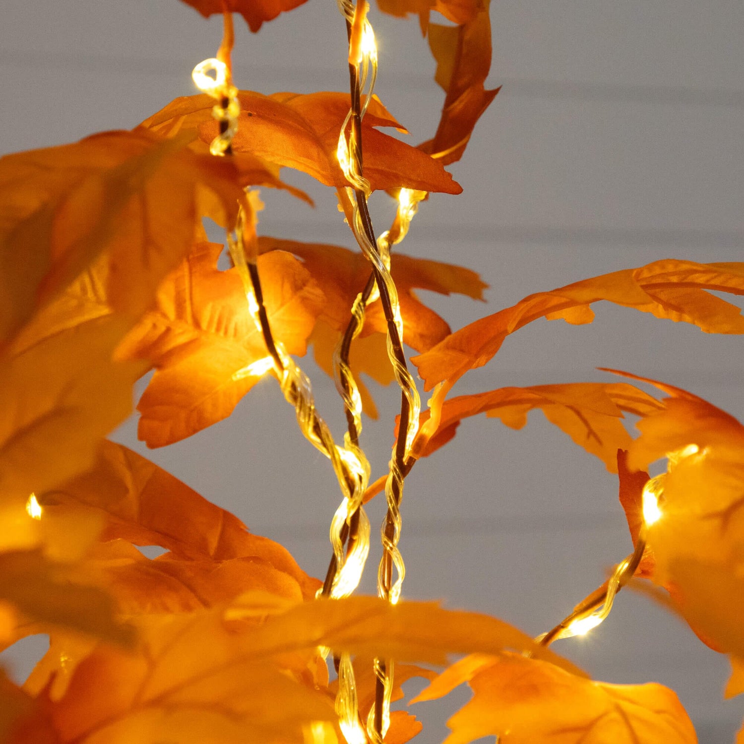 4' Pre-Lit Autumn Maple Artificial Fall Tree with 180 Warm White LED Lights