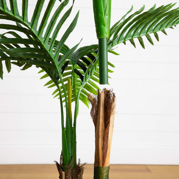 4' UV Resistant Artificial Double Robellini Palm Tree (Indoor/Outdoor)