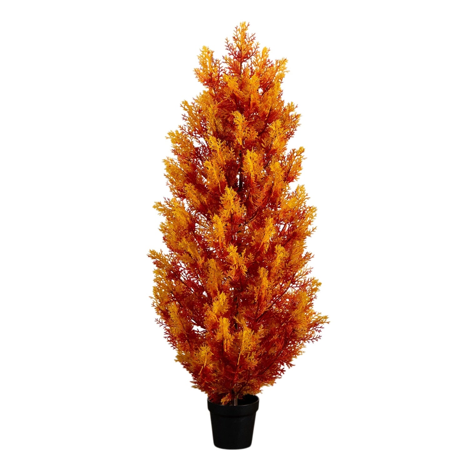 4' UV Resistant Autumn Artificial Fall Cedar Tree (Indoor/Outdoor)