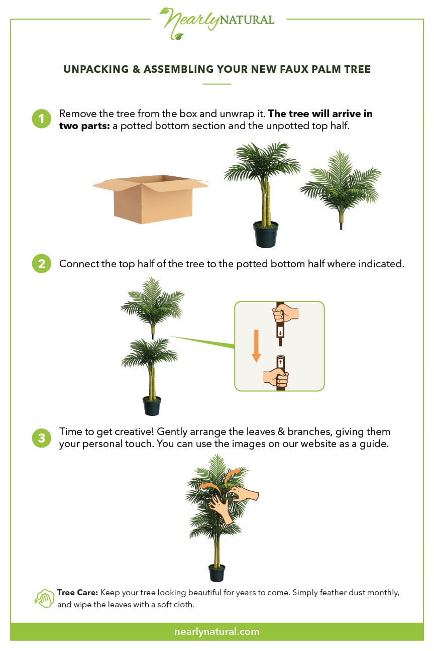 palm plant cost Nearly Natural 4-ft Golden Cane Palm Tree