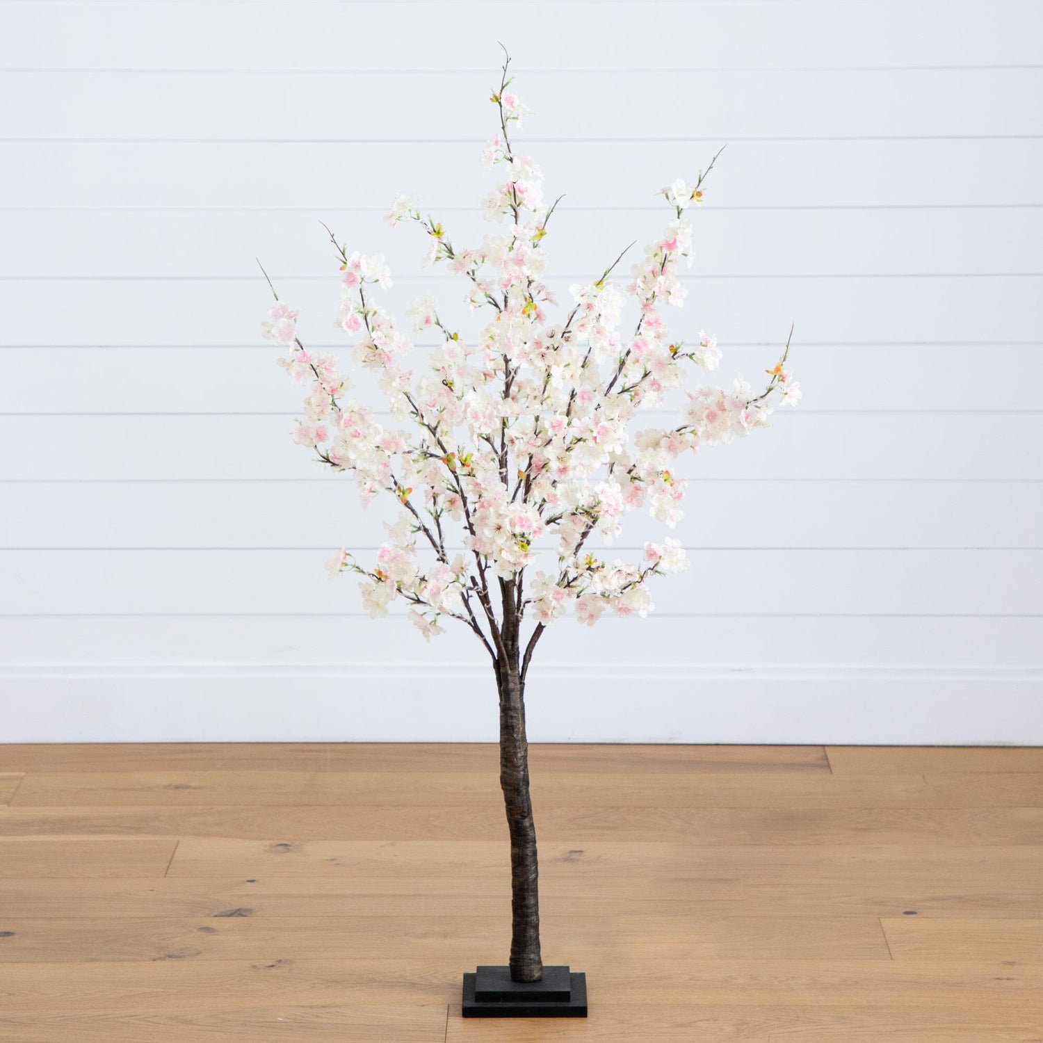 lighted bonsai cherry blossom tree Nearly Natural 4ft. Lighted Artificial Cherry Blossom Tree with 210 Warm White LED Lights