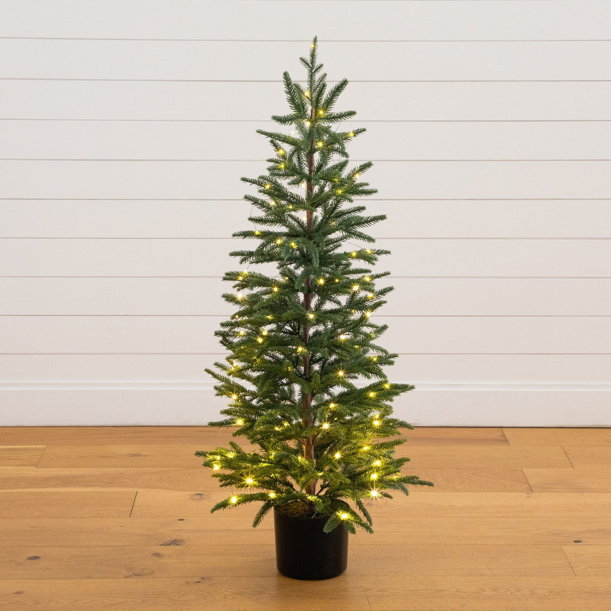 4’ Pre-Lit Artificial Christmas Tree with 120 LED Lights