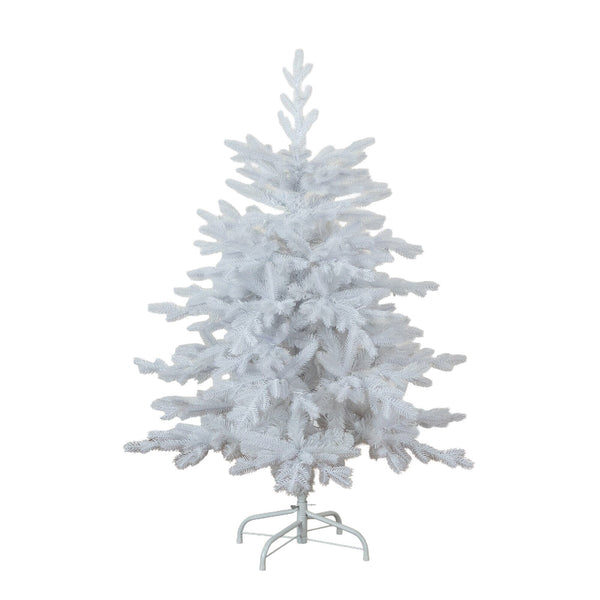 4’ Pre-Lit Artificial White California Spruce Christmas Tree with 120 Color Changing LED Lights