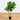 4' UV Resistant Artificial Bird Nest Fern Tree (Indoor/Outdoor)