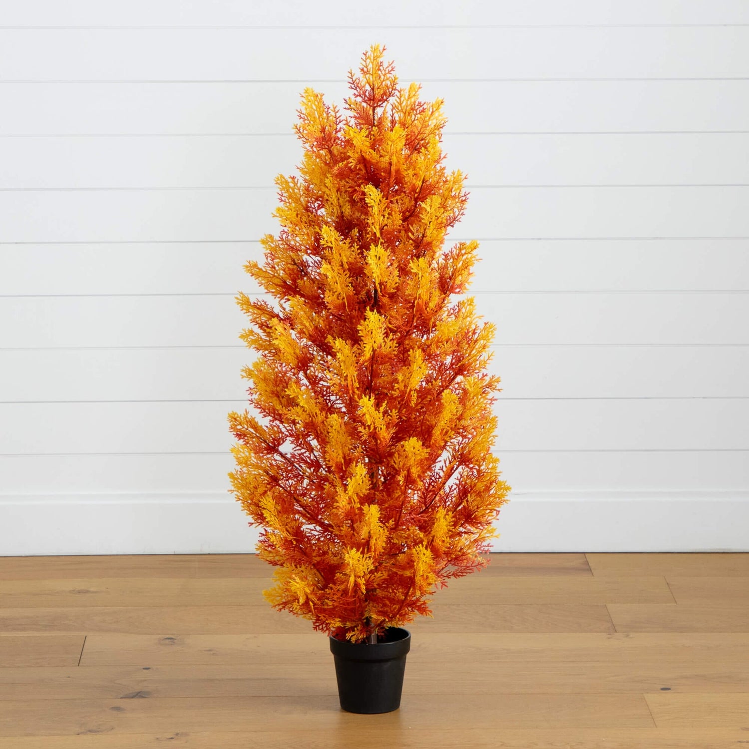 4' UV Resistant Autumn Artificial Fall Cedar Tree (Indoor/Outdoor)