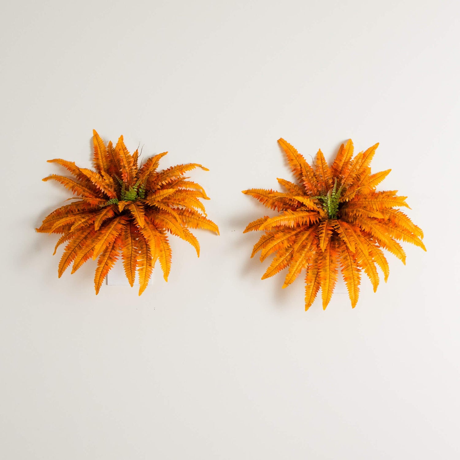 40" Autumn Artificial Fall Boston Fern - Set of 2