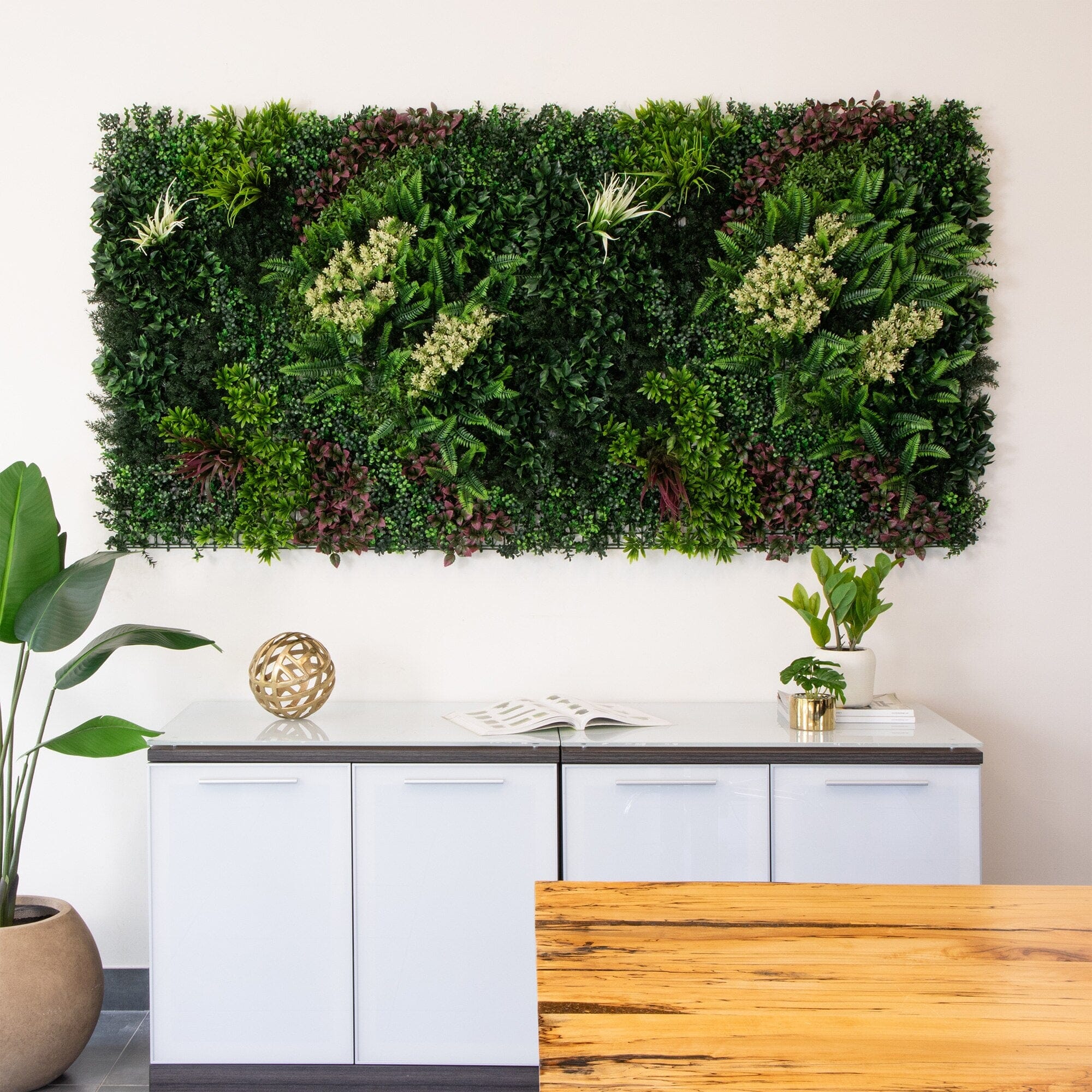 40” x 40” UV Resistant Amazon Rainforest Artificial Living Wall Panel